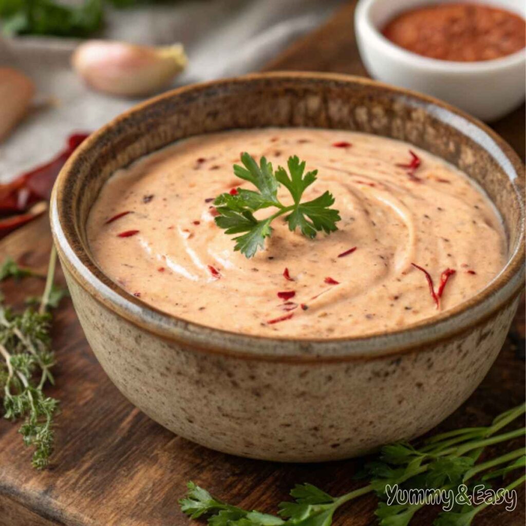 Homemade Chipotle Ranch Dressing in a Bowl