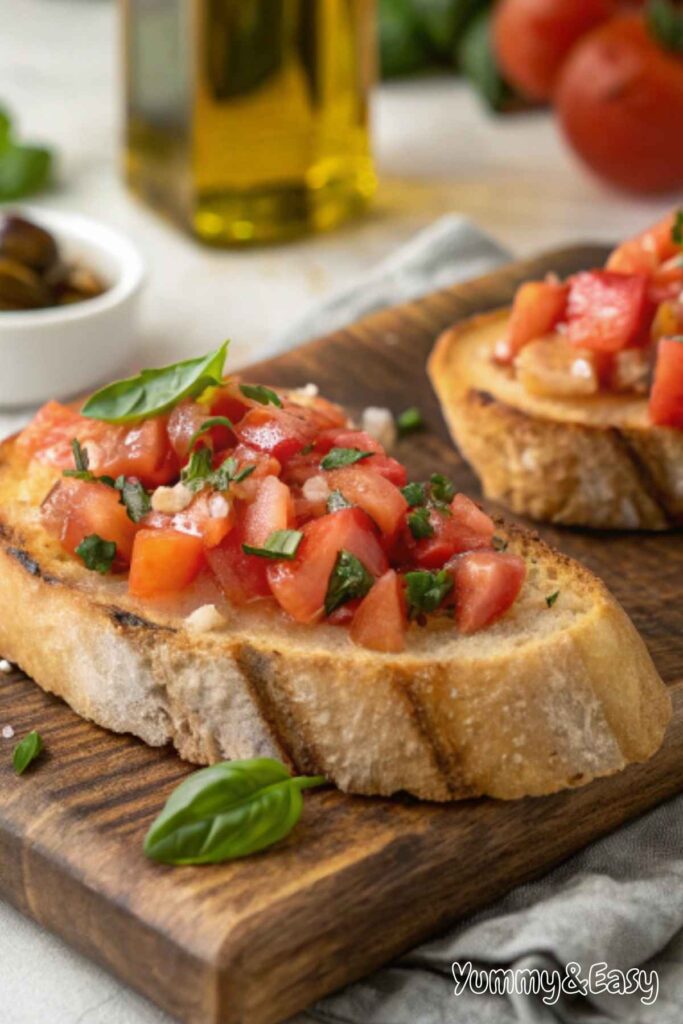 Classic Italian Bruschetta Recipe with Fresh Tomatoes and Basil